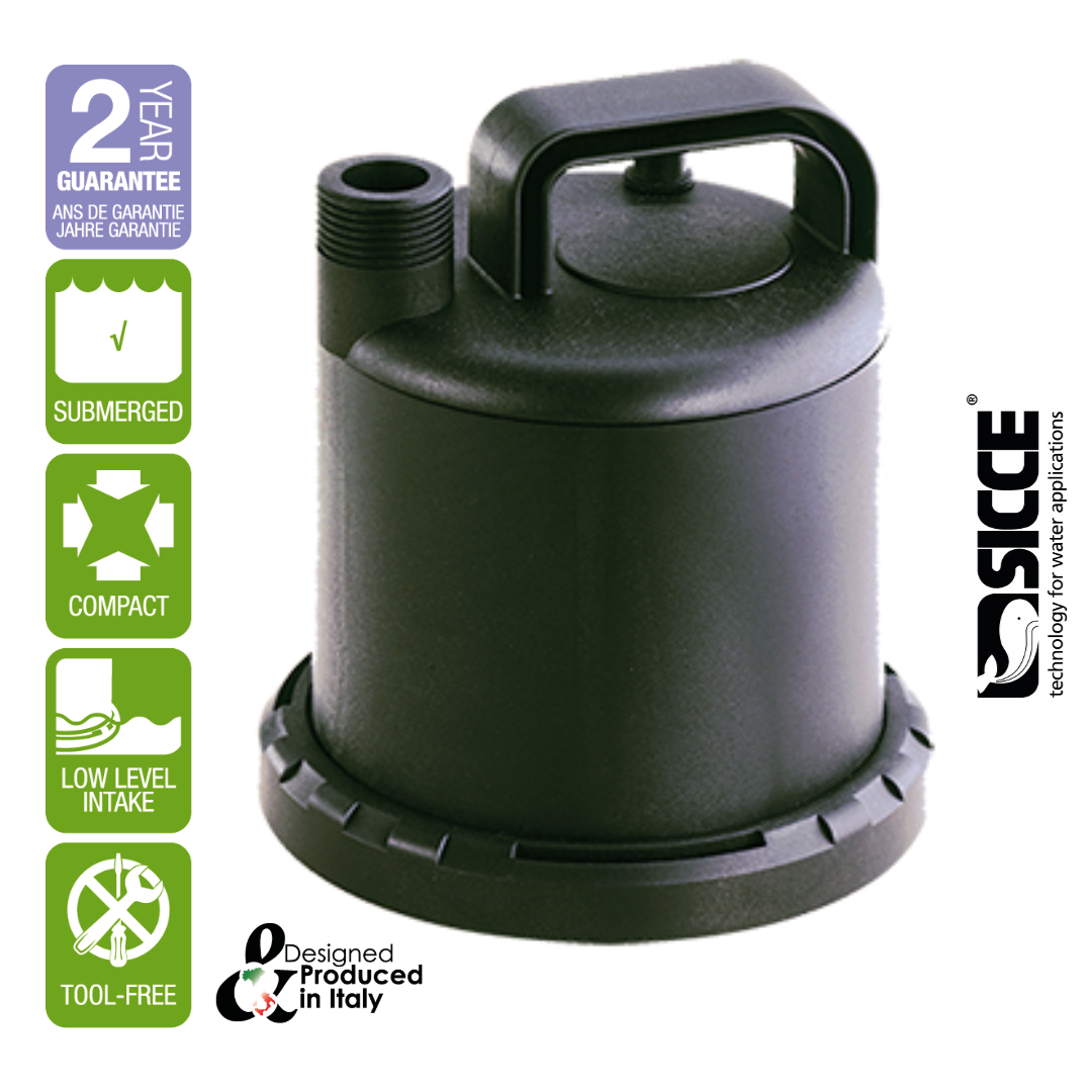 Sicce Ultra Zero Dalgıç Drenaj Pompası 3000 L/H