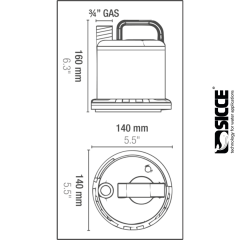 Sicce Ultra Zero Dalgıç Drenaj Pompası 3000 L/H