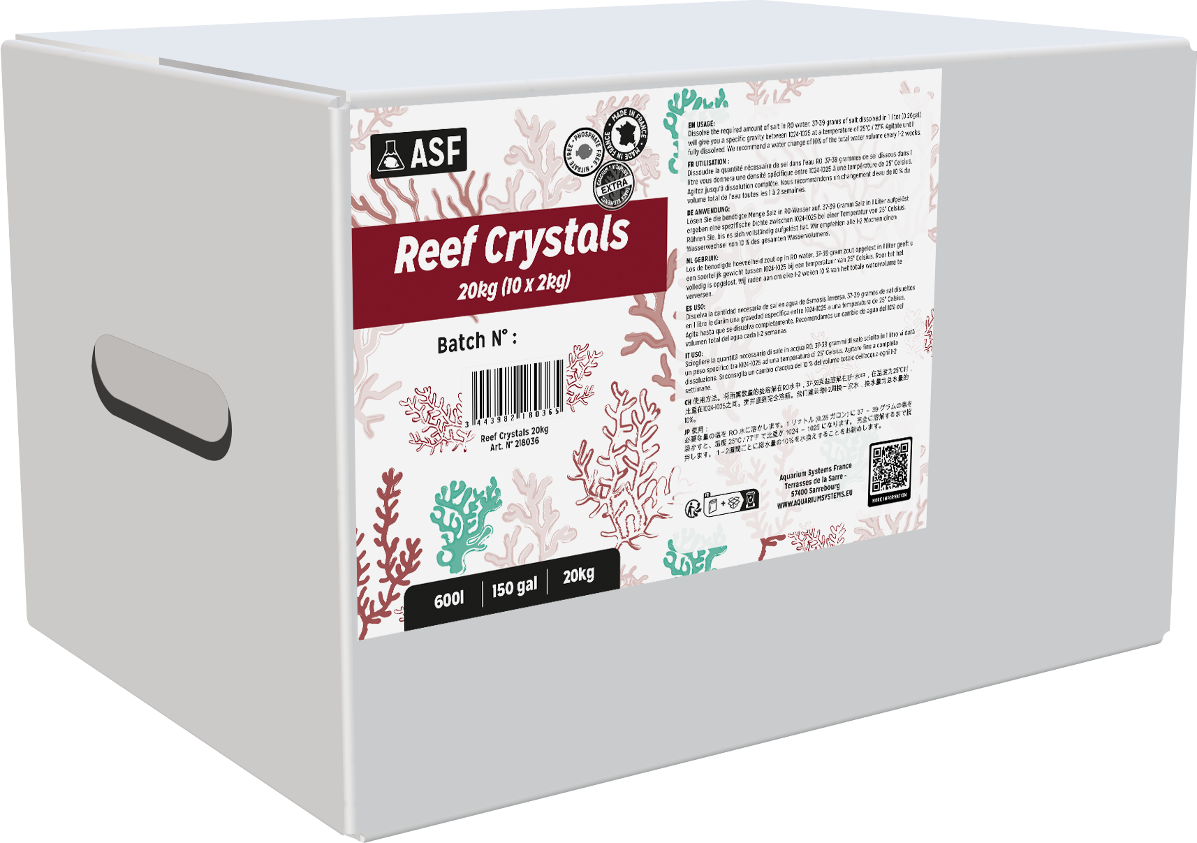 Reef Crystal 20 Kg (Kutu)