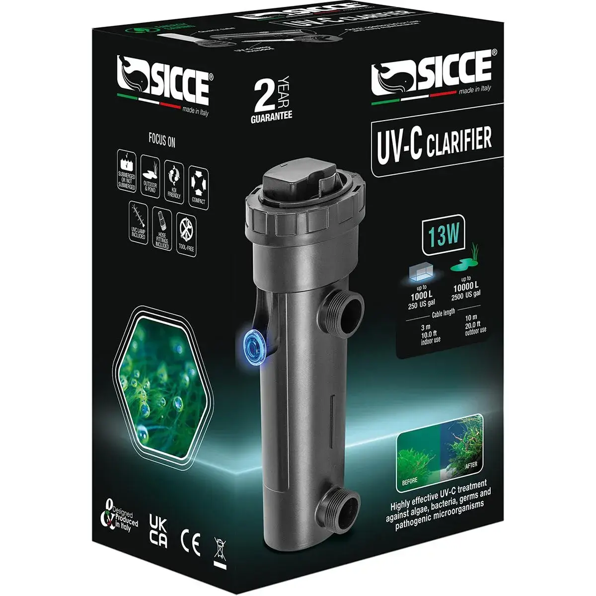 Sicce UV Sterilizatör 13 watt (Daldırılabilir)