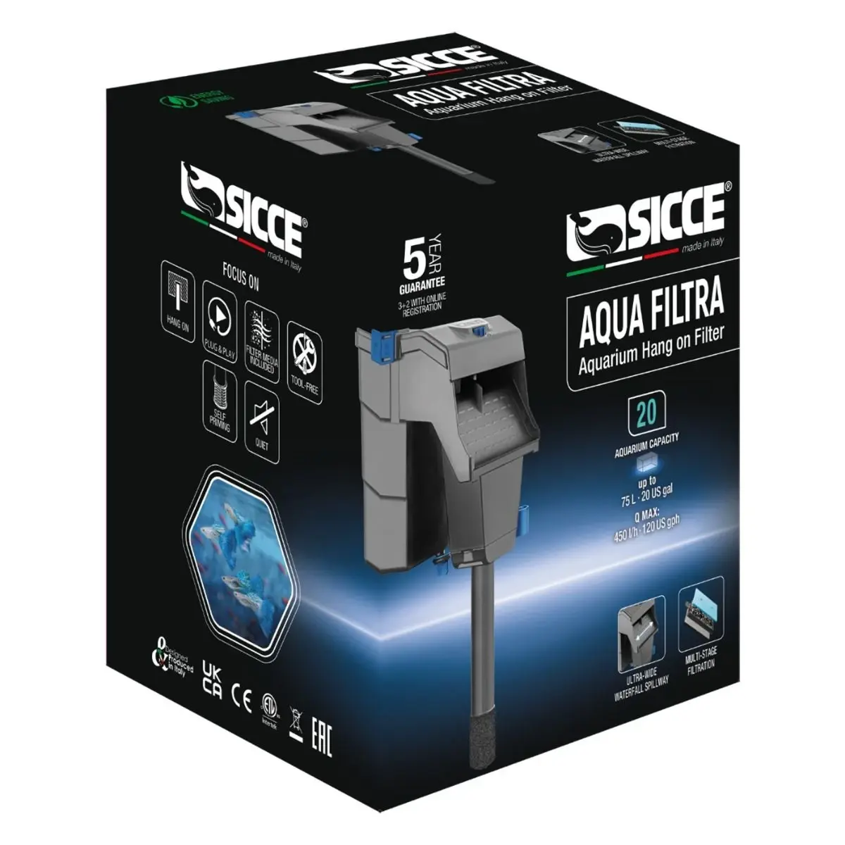 Sicce Aqua Filtra 20 Askı Filtre